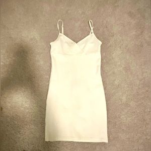 Simple cute white body con, the perfect staple!